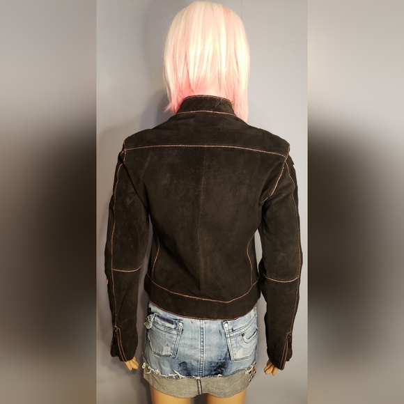 Playboy Suede Leather Jacket XS - Picture 7 of 9